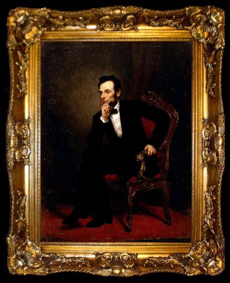 framed  George P.A.Healy Abraham Lincoln, ta009-2